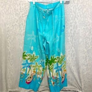 NWOT Bamboo Traders Women’s Pants with Pockets Tropical Beach Lightweight Sz 8